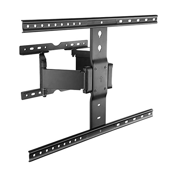 Poppstar Support TV Mural Pivotant 37-80 Pouces Super Fort pour Écrans Plats et Courbés Jusqu’à 50 kg VESA 200x200 à Max. 60