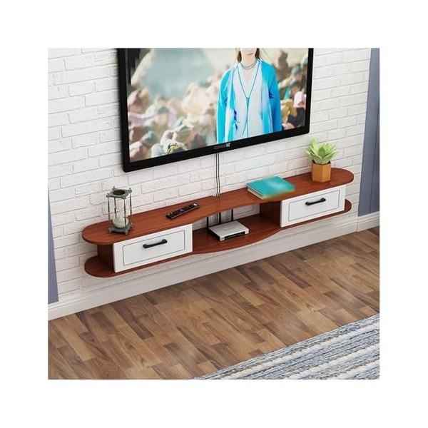 Étagère flottante pour meuble TV, composant de console multimédia pour centre de divertissement mural sous le téléviseur, éta