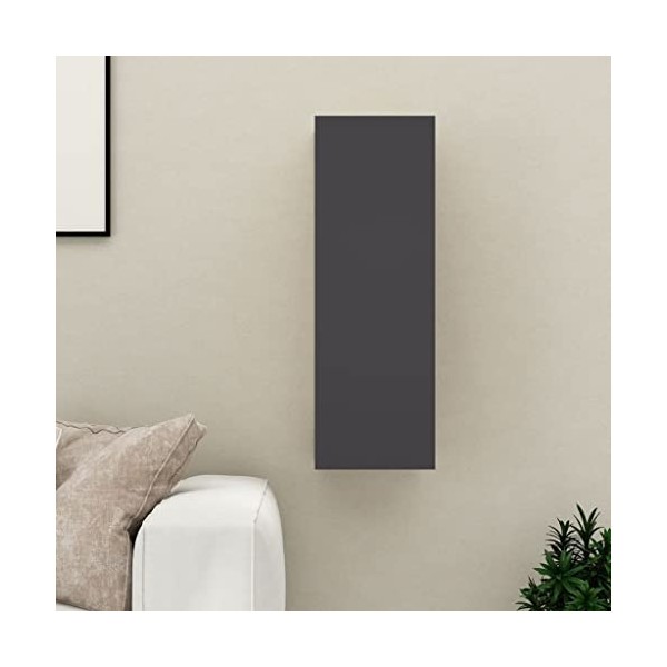 VEEKI Meuble TV, Meuble TV Suspendu, Meuble TV Blanc, Meuble TV Industriel, Meubles de Salon, Salon, Chambre, Cadre en Acier,