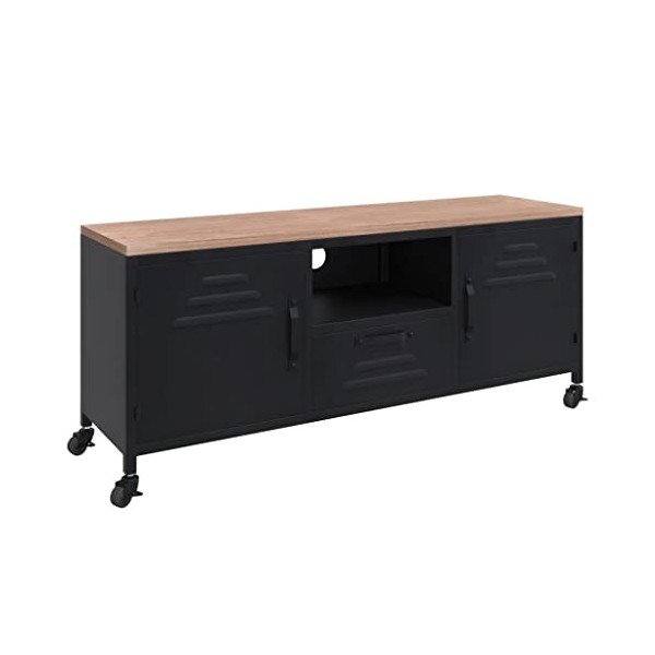 Meuble TV,Étagère TV Flottante, Support de Télévision Flottant Fixé au Mur Centre de Console Multimédia de Divertissement Gra