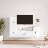 VEEKI Meuble TV, Meuble TV Suspendu, Meuble TV Industriel, Meuble TV Bois, Meuble Chambre, Convient pour Salon ou Chambre, En