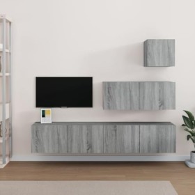 VEEKI Meuble TV, Meuble TV Suspendu, Meuble TV Industriel, Meuble TV Bois, Meuble Chambre, Convient pour Salon ou Chambre, En