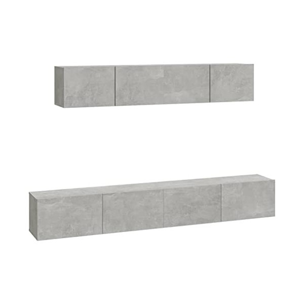 VEEKI Meuble TV, Meuble TV Suspendu, Meuble TV Industriel, Meuble TV Bois, Meuble Chambre, Convient pour Salon ou Chambre, En