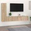 VEEKI Meuble TV, Meuble TV Suspendu, Meuble TV Industriel, Meuble TV Bois, Meuble Chambre, Convient pour Salon ou Chambre, En