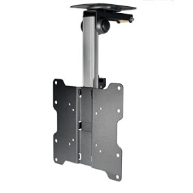 Sat-Fox Support de plafond pliable pour TV de 43 à 94 cm 17" à 37" support de plafond TV jusquà 20 kg, hauteur réglable, 