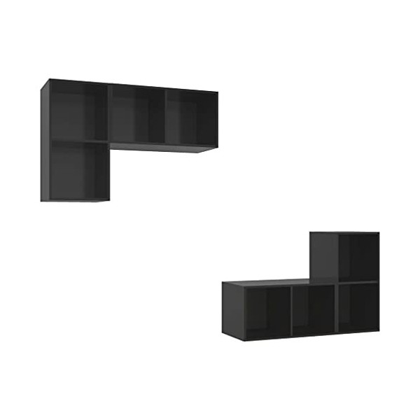 VEEKI Meuble TV, Meuble TV Suspendu, Meuble, Meuble TV avec Rangement，Meuble Industriel, Convient pour Salon ou Chambre, Meub