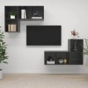 VEEKI Meuble TV, Meuble TV Suspendu, Meuble, Meuble TV avec Rangement，Meuble Industriel, Convient pour Salon ou Chambre, Meub