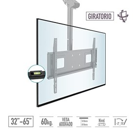 TM Electron TMSLC411 Support de Plafond Universel pour écrans LED OLED LCD Plasma Max 60 kg VESA 600 x 400