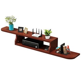 MABIBI Meuble TV mural flottant, étagère murale pour composants TV, meuble TV, décodeur, console de jeux, présentoir de range