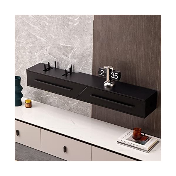 EsEntL Meuble TV Mural, Meuble TV Flottant, étagère TV Flottante, Meuble TV, étagère de Rangement pour décodeur multimédia, u