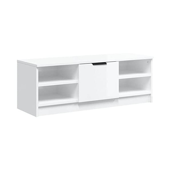 vidaXL Meuble TV Centre de Divertissement Armoire Stéréo Meuble de Rangement Salle de Séjour Intérieur Chêne Fumé 102x35,5x36