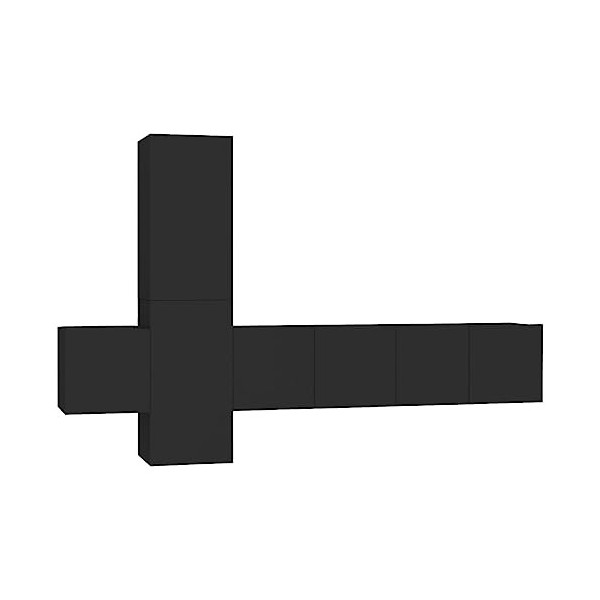 WREWING Meuble TV,Support pour Téléviseur Jusqu’à 50-80 Pouces,Table Télé avec Étagères Réglables,Bas Table TV Support de Tél