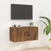 VEEKI Meuble TV, Meuble TV Suspendu, Meuble, Meuble TV avec Rangement，Meuble Industriel, Convient pour Salon ou Chambre, Mura