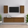 WREWING Meuble TV,Bas Table TV Support de Télévision en Bois pour Salon Chambre Salle à Manger,Support pour Téléviseur Jusqu’