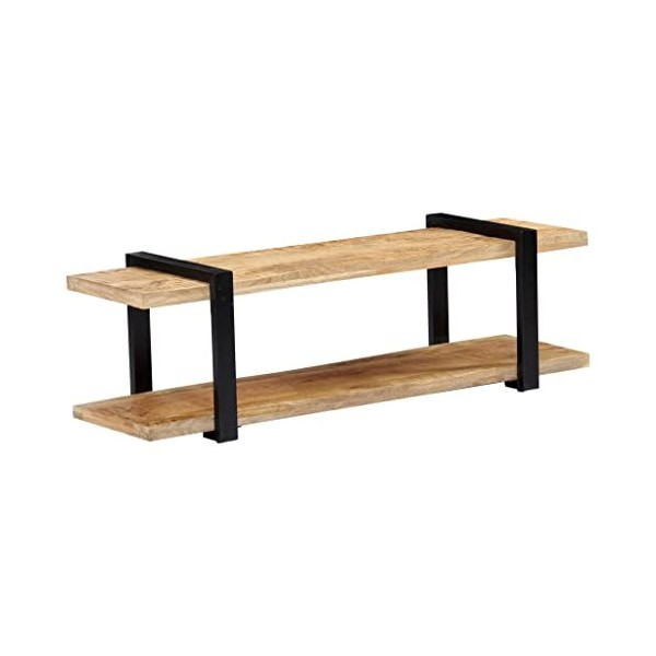 VEEKI Meuble TV, Meuble TV Suspendu, Meuble TV Industriel, Meuble TV Bois, Meuble Chambre, Convient pour Salon ou Chambre, 13