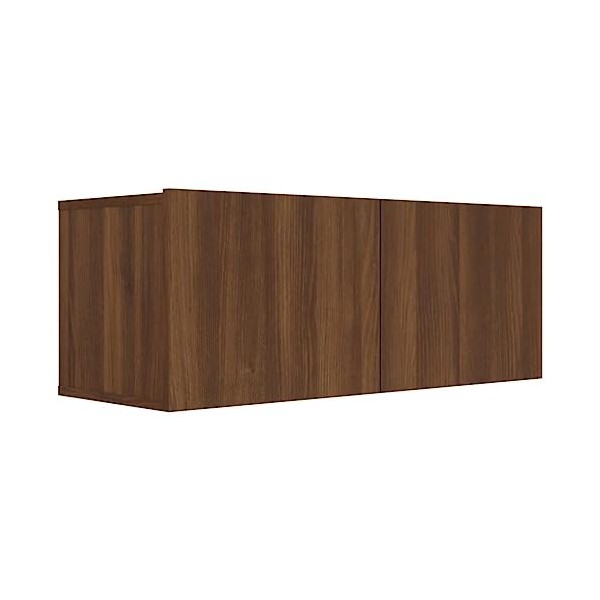 Meuble TV Chêne marron 80x30x30 cm Bois dingénierie