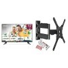 CHIQ L32G7L, 80cm 32 Pouces , télévision Android 11 Bord Ultra Fin & Support Mural TV Orientable pour écrans 32-55 Pouces LE