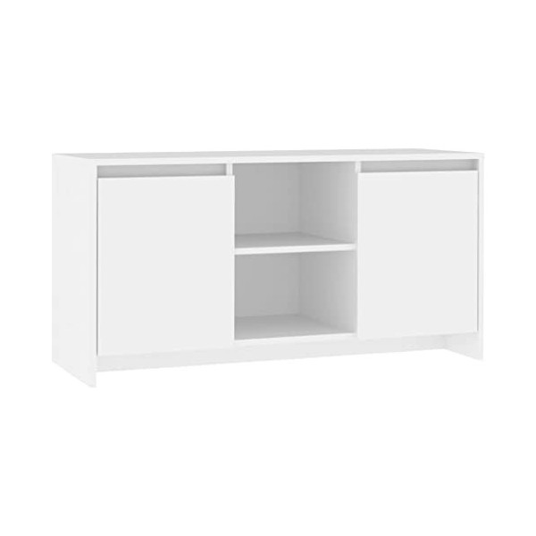 vidaXL Meuble TV Armoire Basse Centre de Divertissement Meuble Multimédia Salon Salle de Séjour Intérieur Chêne Fumé 102x37,5