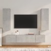 VEEKI Meuble TV, Meuble TV Suspendu, Meuble TV Industriel, Meuble TV Bois, Meuble Chambre, Convient pour Salon ou Chambre, En