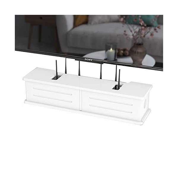 EsEntL Meuble TV Mural Meuble TV Flottant, étagère TV Flottante de 23,6/31,4 Pouces, Meuble TV, étagère de Rangement pour déc