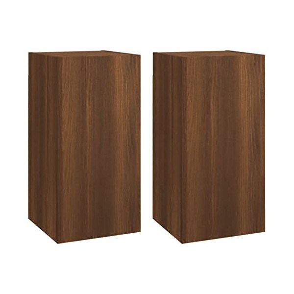 Meubles TV 2 pcs Chêne marron 30,5x30x60 cm Bois dingénierie