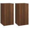 Meubles TV 2 pcs Chêne marron 30,5x30x60 cm Bois dingénierie