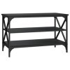 Keyur Meuble TV, Banc TV Buffet Bas Support de Télévision Meuble Télé Meuble TV Noir 80x40x50 cm Bois dingénierie