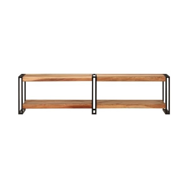 VEEKI Meuble TV, Meuble TV Suspendu, Meuble TV Industriel, Meuble TV Bois, Meuble Chambre, Convient pour Salon ou Chambre, 16