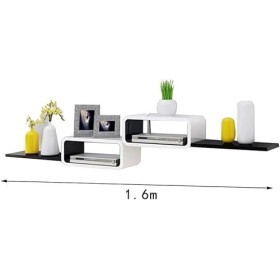 MABIBI Meuble TV mural pour salon - Boîte de rangement murale pour console multimédia - Grande capacité de rangement - Haute 