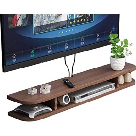 RUtavm Meuble TV Flottant, Meuble TV Mural, Meuble TV Flottant, Centre de Divertissement Mural, étagères de Rangement murales