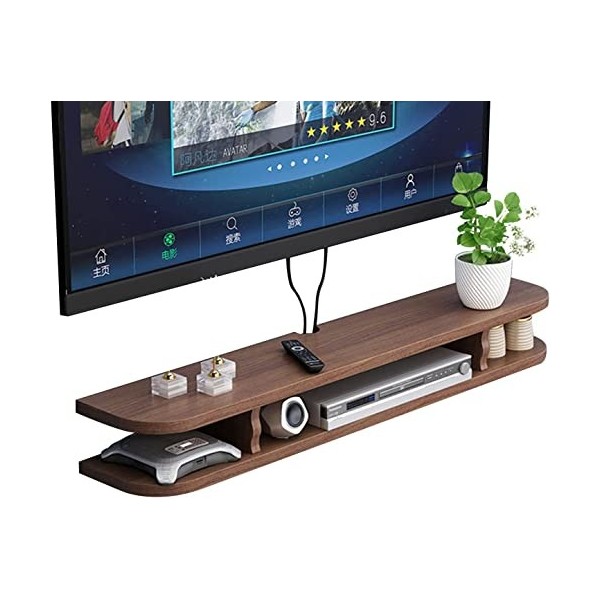 RUtavm Meuble TV Flottant, Meuble TV Mural, Meuble TV Flottant, Centre de Divertissement Mural, étagères de Rangement murales