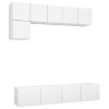 Générique Ensemble de Meuble TV 5 pcs Blanc Aggloméré,54.6 KG,3078693, Meubles, Meubles TV