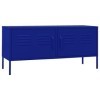 ZEYUAN Meuble TV Bleu Marine 105x35x50 cm Acier,Meuble TV,Meuble TV Moderne,Meuble de Salon
