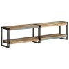 GuyAna Meuble TV 160x30x40 cm Bois Massif de récupération,Meuble TV,Table Basse Salon Meuble TV,Table Basse LED Couleurs