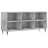 Meuble TV Gris béton 103,5x30x50 cm Bois dingénierie - Banc TV, Meuble TV Suspendu, Convient pour Salon ou Chambre