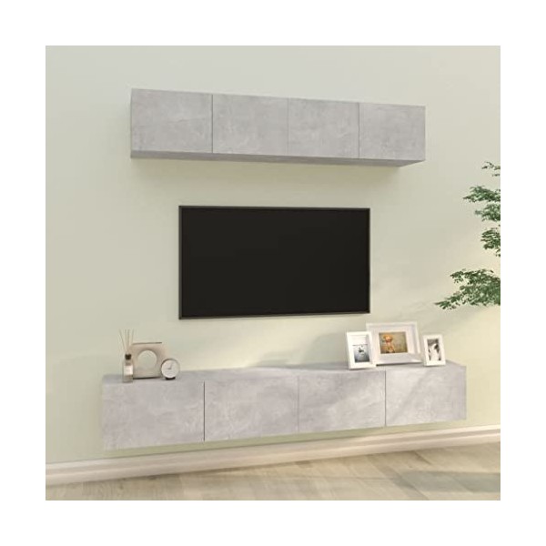 Meuble TV,Meuble TV Bas Table TV Support de Télévision en Bois pour Salon Chambre Salle à Manger,Support pour Téléviseur Jusq