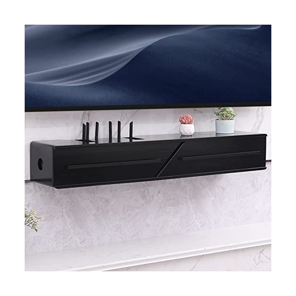 EsEntL Unité de télévision Murale 23,6/31,4/39,3 Pouces, étagère de décodeur, boîte de routeur WiFi, étagère de télévision Fl