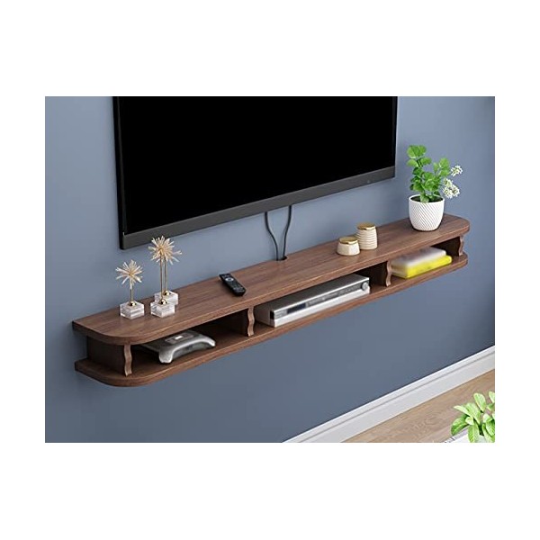 EGOMED Meuble TV Flottant Meuble TV Flottant, étagère TV Murale avec Trou de Fil, pour décodeurs Storuter décodeurs de télévi