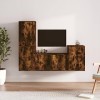 VEEKI Meuble TV, Meuble TV Suspendu, Meuble TV Industriel, Meuble TV Bois, Meuble Chambre, Convient pour Salon ou Chambre, En
