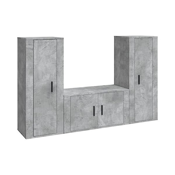 VEEKI Meuble TV, Meuble TV Suspendu, Meuble TV Industriel, Meuble TV Bois, Meuble Chambre, Convient pour Salon ou Chambre, En