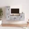 VEEKI Meuble TV, Meuble TV Suspendu, Meuble TV Industriel, Meuble TV Bois, Meuble Chambre, Convient pour Salon ou Chambre, En