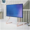Pedestal Sway Meuble TV Haut Noir | Support Tele pour Les Ecrans de 40 à 70 Pouces | Pied TV au Design Danois | Meubles de 