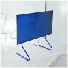Pedestal Sway Meuble TV Haut Noir | Support Tele pour Les Ecrans de 40 à 70 Pouces | Pied TV au Design Danois | Meubles de 