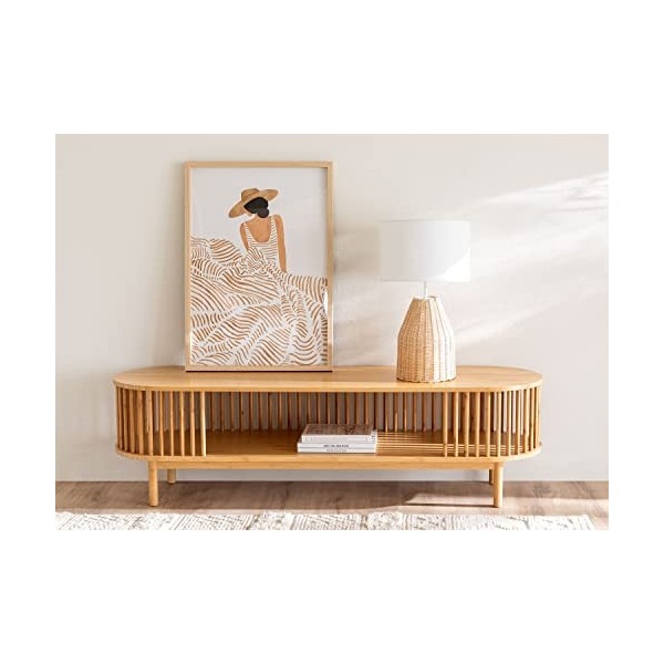 SKLUM Meuble TV en Bambou Connery Bambou