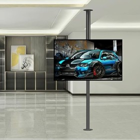 Pied TV Support Universel Support TV 32-75 Pouces – TV LCD, Cadre Rotatif à 360 degrés, Support de Sol, Support Rotatif pour 