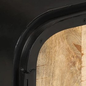 Meuble TV avec 2 Portes | Style Industriel | Rangement matériel télé Audio Video Gaming | 110x30x45cm Marron