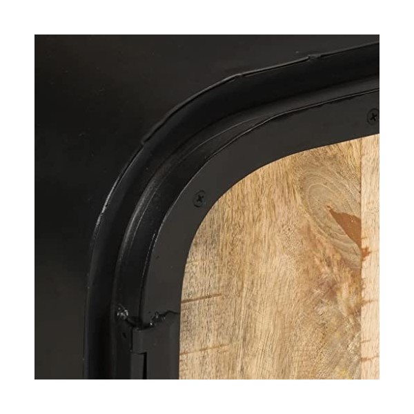 Meuble TV avec 2 Portes | Style Industriel | Rangement matériel télé Audio Video Gaming | 110x30x45cm Marron