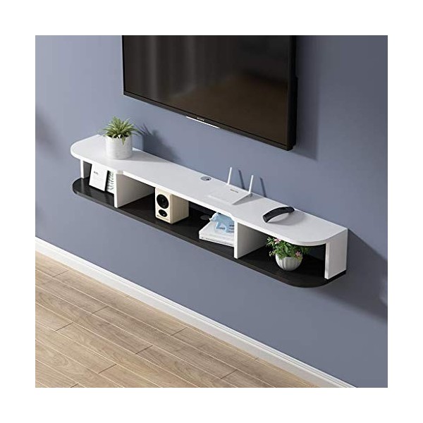 Meuble de télévision mural Étagère audio et vidéo Étagère murale Étagère flottante Set top box routeur CD lecteur de DVD proj