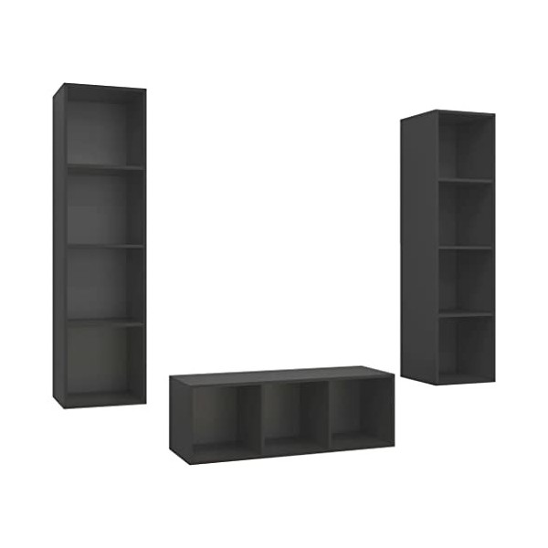 VEEKI Meuble TV, Meuble TV Suspendu, Meuble, Meuble TV avec Rangement，Meuble Industriel, Convient pour Salon ou Chambre, Ense