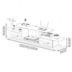 Meuble TV flottant, meuble TV mural, étagère murale de fond pour meuble suspendu TV, grande capacité, forte capacité de charg